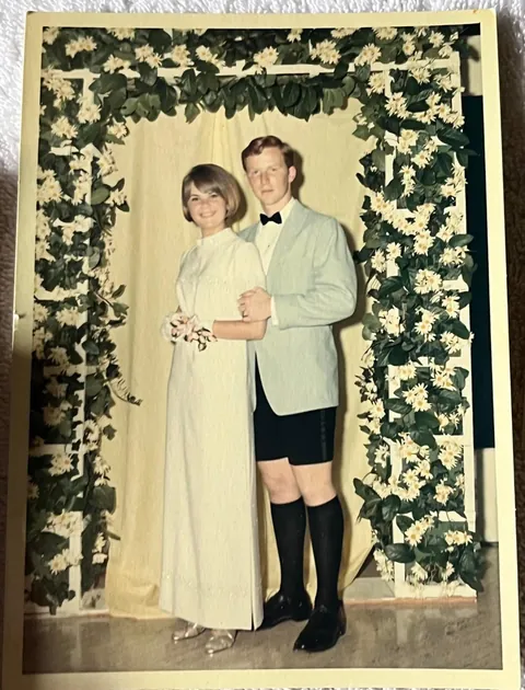 The pants are still at the dry cleaners. 1970