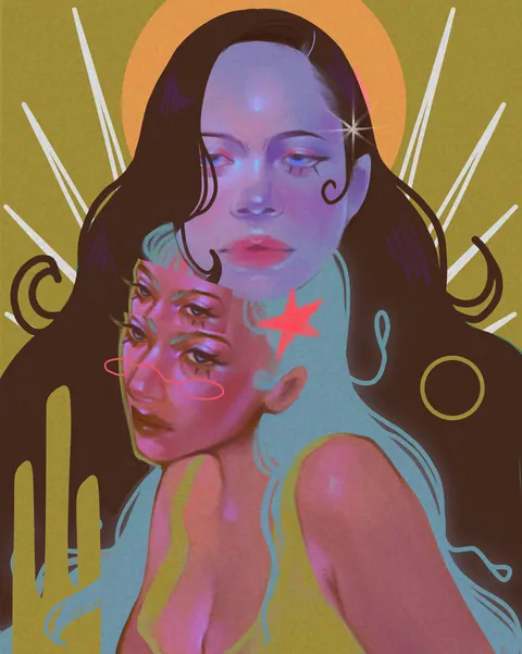 melt, lavender ink (me), digital art, 2025