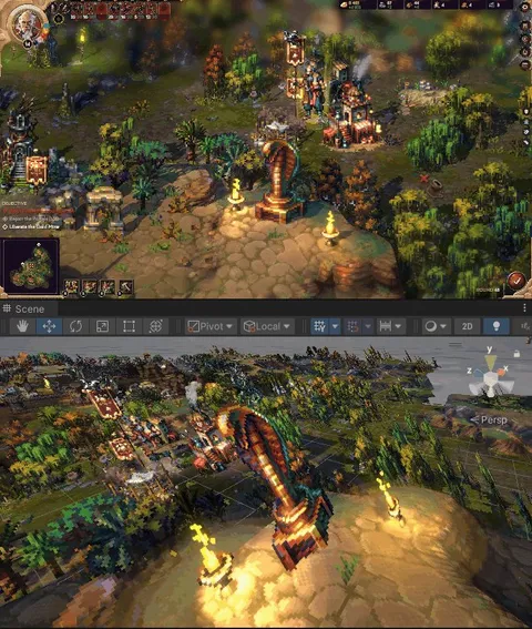 How Songs of Conquest uses billboarding for a 3D effect in a pixel art game.