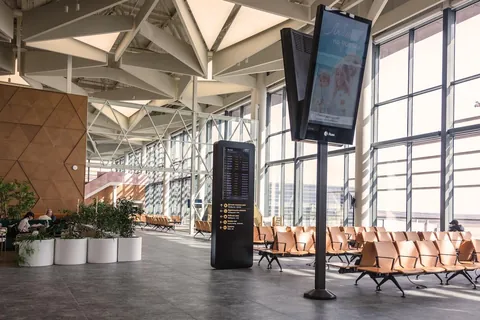 Ignatyevo Airport by ASADOV Architectural Studio in the Siberian city of Blagoveshchensk, Russia