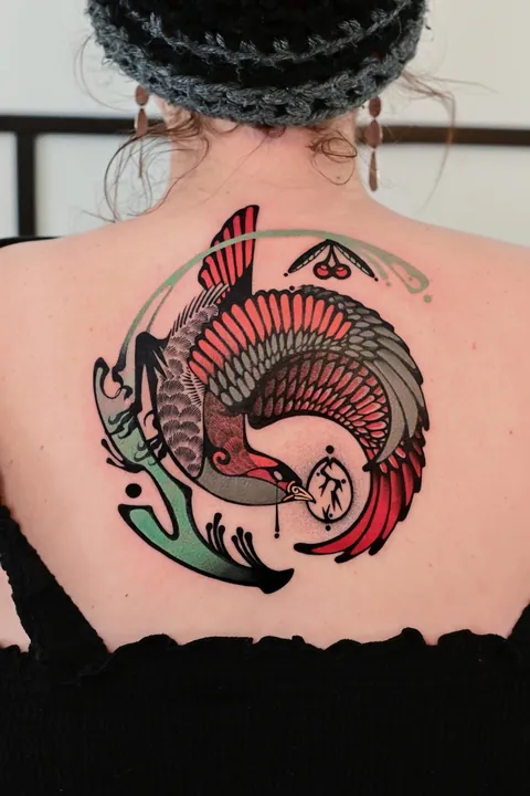 Broken Egg by me, Max Murphy at Living Lore Tattoo in Ellicott City, MD