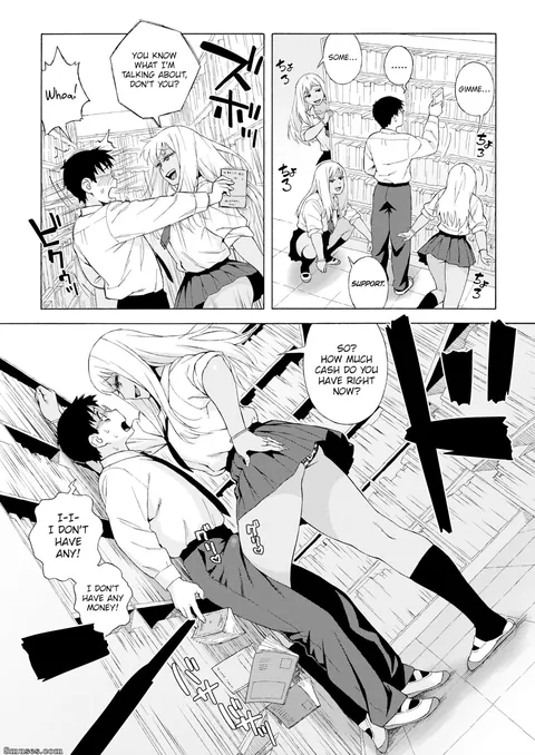 Caught peeking by the aggressive gyaru