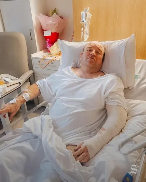 BONDI HERO! Awake and recovering in hospital after saving countless lives.