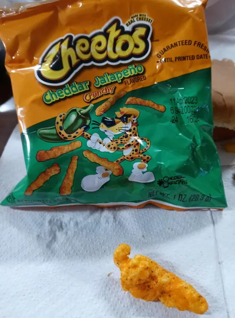 Found this jalapeño Cheeto in my bag of jalapeño cheddar Cheetos. 