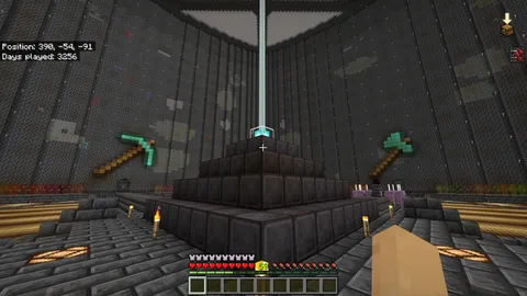 250 hours of mining for a full Netherite Beacon