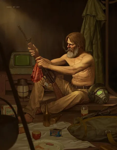 Fallout New Vegas, Deimos Art, digital painting, 2025