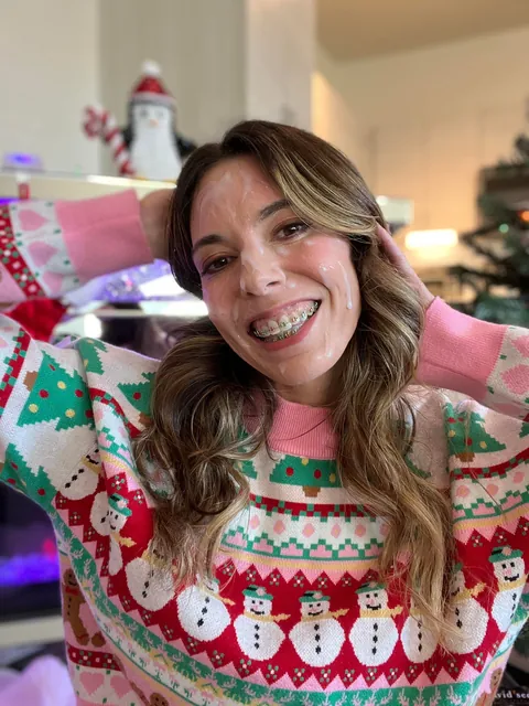 Where would you cum first — my face, my mouth, or all over these braces