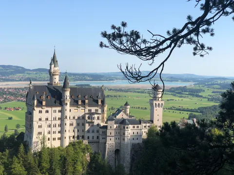 After a short hike this was the view of Neuschwanstein Castle.