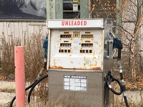 Gas pump in northern Minnesota
