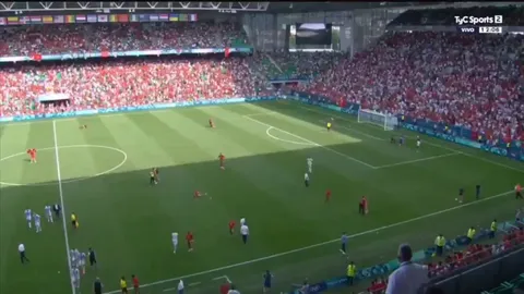 Moroccan fans invaded the pitch and set off fireworks near the Argentine bench.