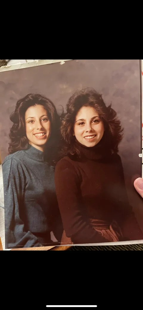 My aunt and mom in the 1970s 