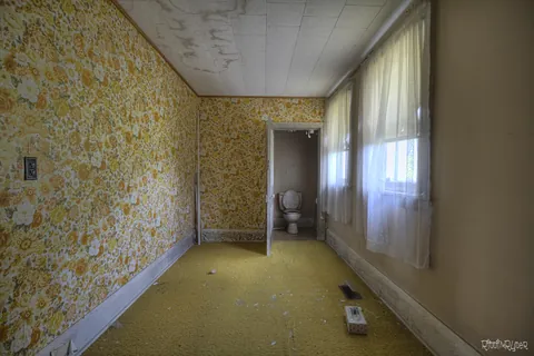 Nothing says 1970s luxury like a toilet in the bedroom closet!
