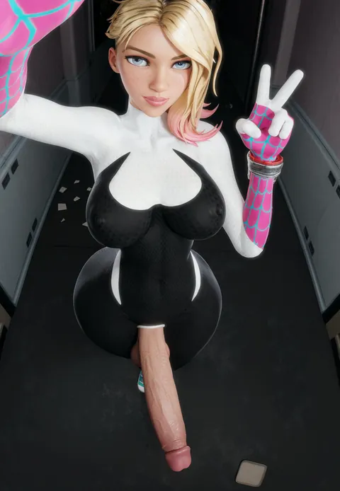 Gwen showing off what she's packing😍(zzzxxxccc)