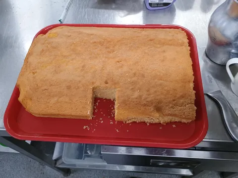 I was decorating cakes and left the kitchen for 30 seconds...