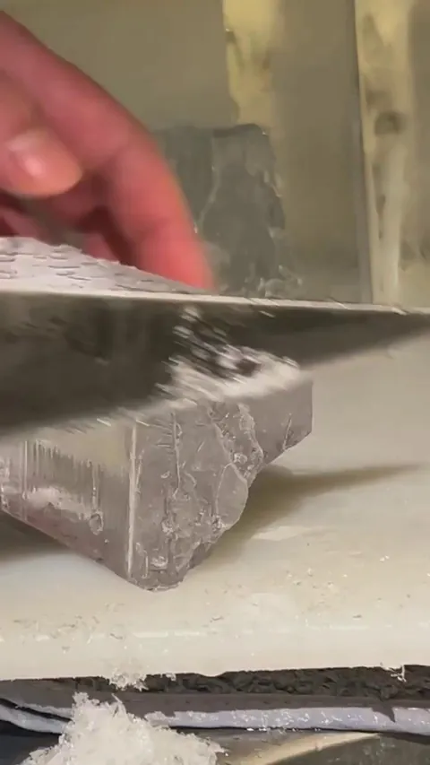 Bartender Ice shaving ASMR