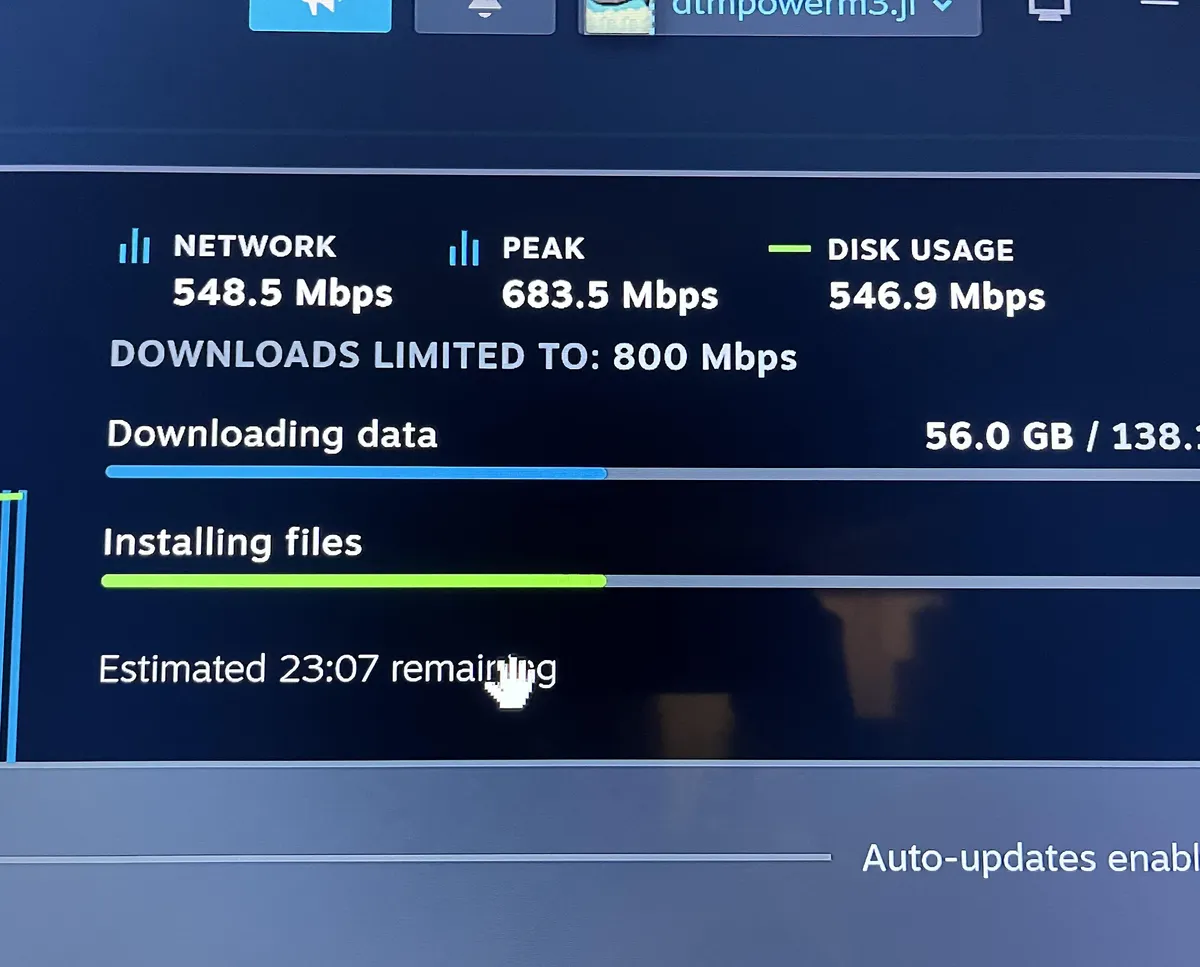 I plugged my Ethernet cable in for the first time ever. Feels like I’ve got all the internet in the neighborhood now