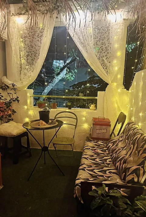 The terrace my wife put together