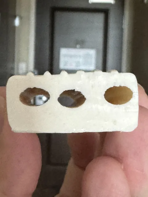 My hotel soap has holes in it