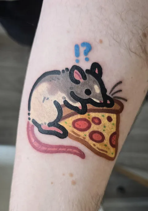 Pizza rat! By bunbee.ink, Corsham UK