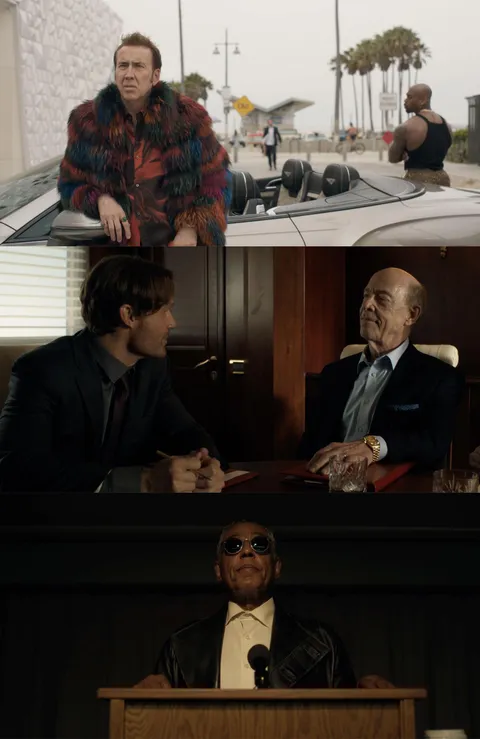 First images of Nicolas Cage, J. K. Simmons and Giancarlo Esposito from 'The Prince' - A politically-charged drama exploring the life of a troubled son within a powerful American dynasty.