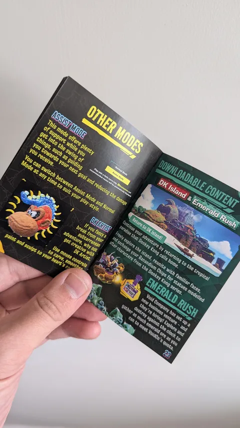 Custom Donkey Kong Bananza Manual