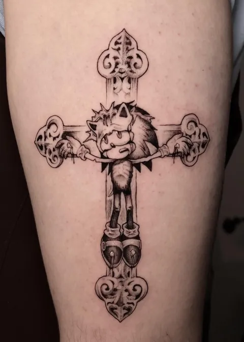 Tattoo done by me on a dear friend of mine IG: @gothking