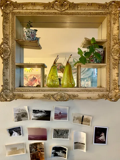 my tiny living room apartment where I can’t paint the walls