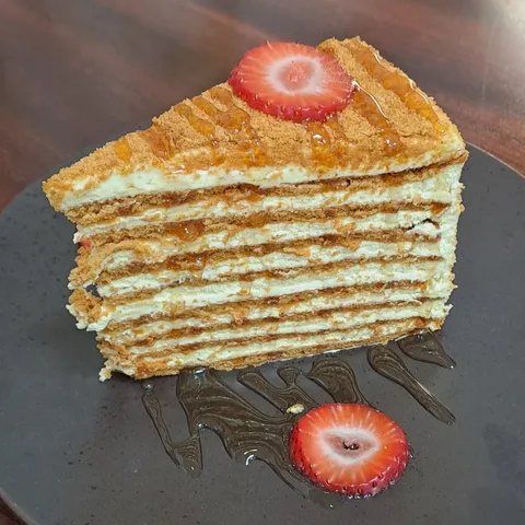 [I ate] layered honey cake