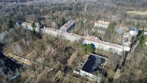 Abandoned military hospital in Legnica, Poland.