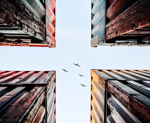 ITAP amidst a container port.