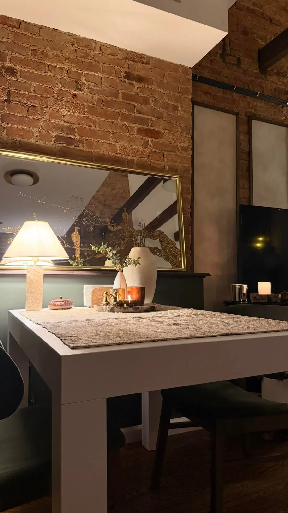 My moody self Brooklyn apt at night