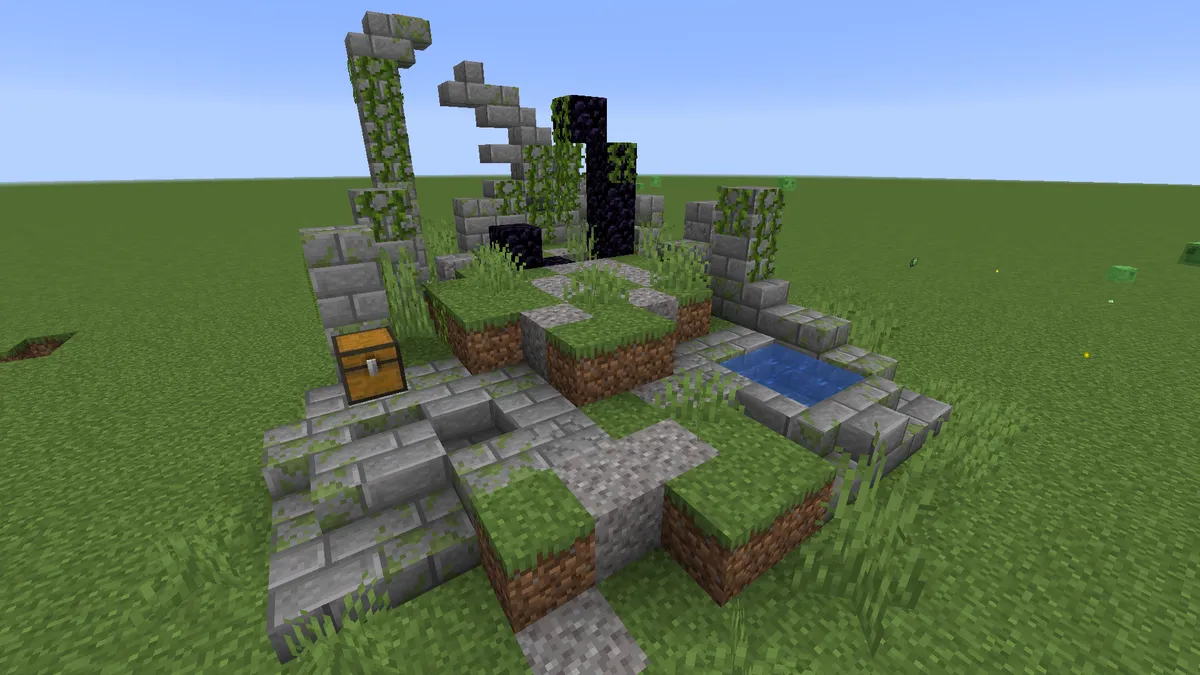 Some little structure idea cuz there are no ingame hints about Nether Portals