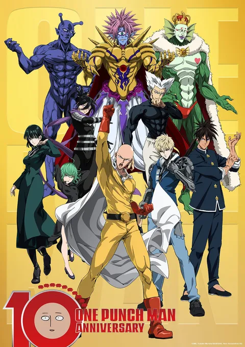 One Punch Man 10th  Anniversary Visual