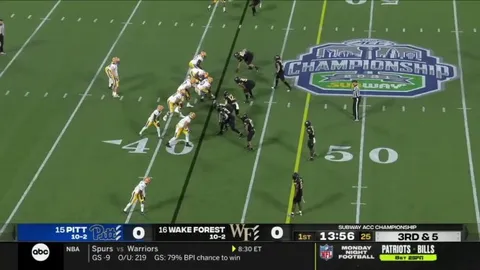 Pittsburgh QB Kenny Pickett fakes the slide and runs for a 58-yard touchdown in the ACC Championship Game