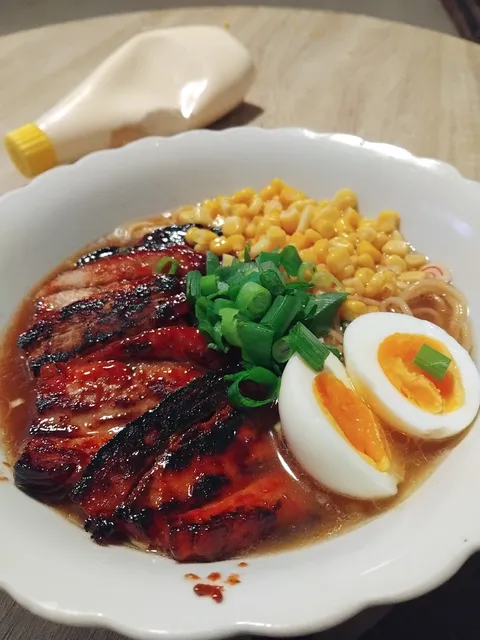 Big fan of my Wife's homemade pork belly Ramen on an Autumn's night