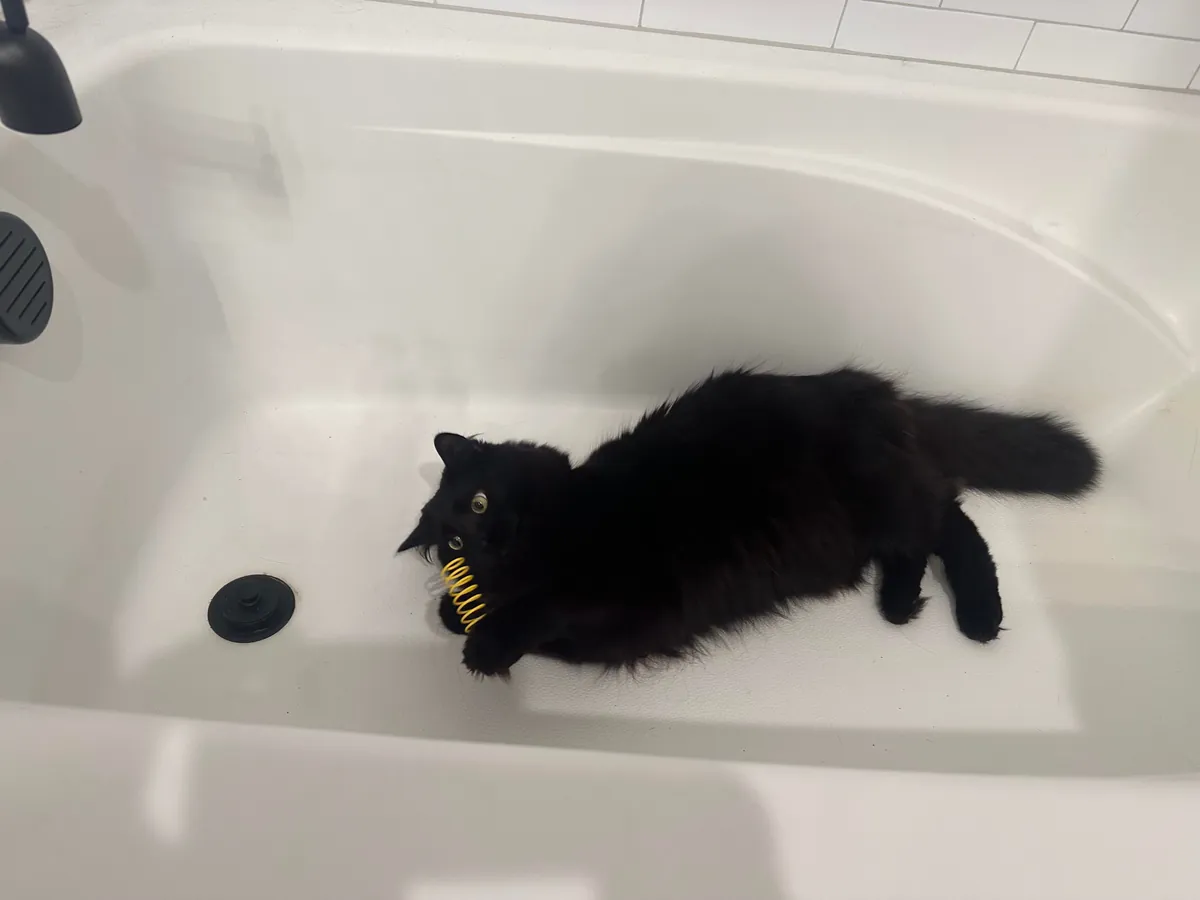 Tub time with my son