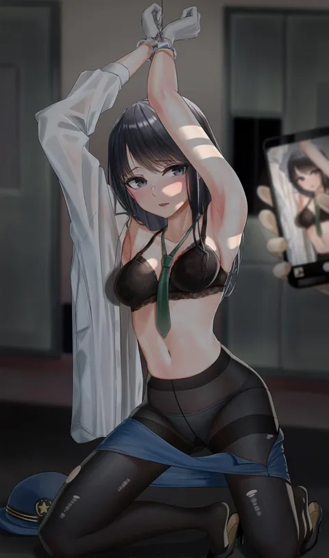 Come on, smile for the camera, in case your family see this