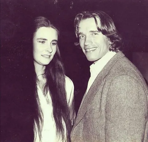 My mom and Arnold on a date in the '70s