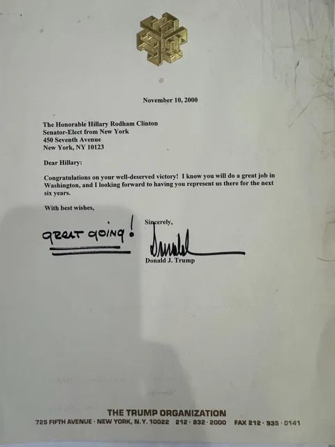 Trump: “It's not my signature.”