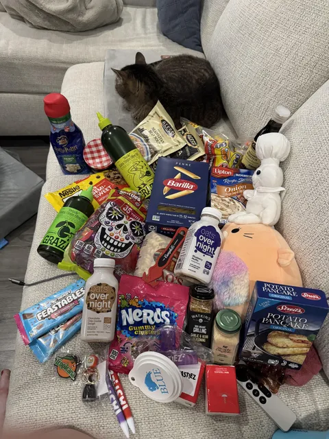 All of the food and merchandise I was able to get for free at a major grocery chain’s annual food show