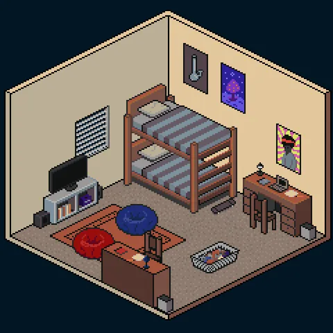 Tried Recreating My College Dorm Room 15 Years Ago From Memory