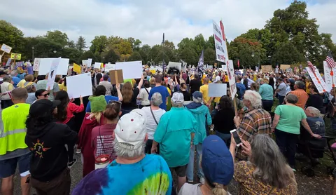 No Kings protest photos from the Quad Cities (Davenport, Iowa)