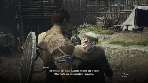 The FIRST NPC I seen walk through the starting area gates in Dragon Dogma 2