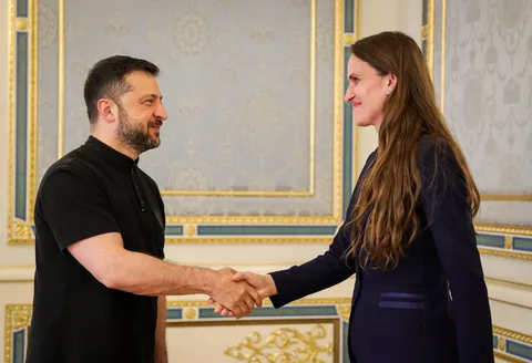 Romanian Minister of Foreign Affairs Oana Toiu had a meeting Today with Ukranians President Volodimir Zelensky