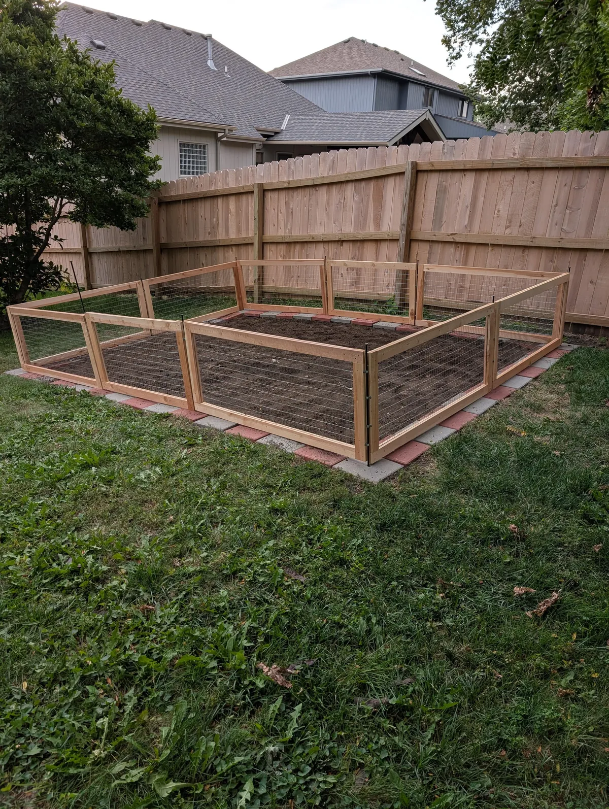 New Garden is Built, and Garlic is Planted!