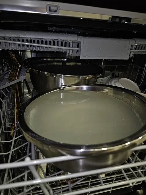 Using the dishwasher the first time. I didn't know. No one told me this
