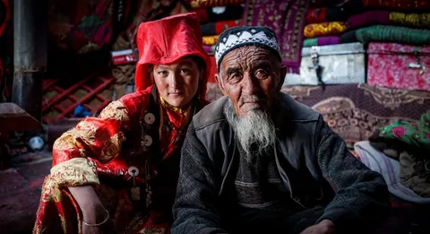 Pamirs of the Wakhan Corridor in Afghanistan. I walked alone across the border bridge at Ishkashim, hitched a ride then hired a donkey and walked up the valley for a week, then hired a horse and rode into the mountains for three weeks. Best trip ever!
