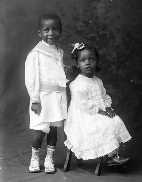 A sweet photo of a brother and sister. Charlottesville, VA, c. 1916.