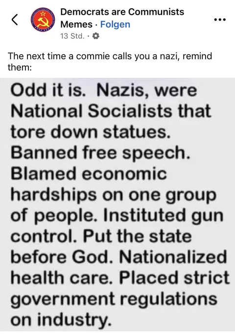 They were still facists. Instead of getting your facts from memes, read a history book.