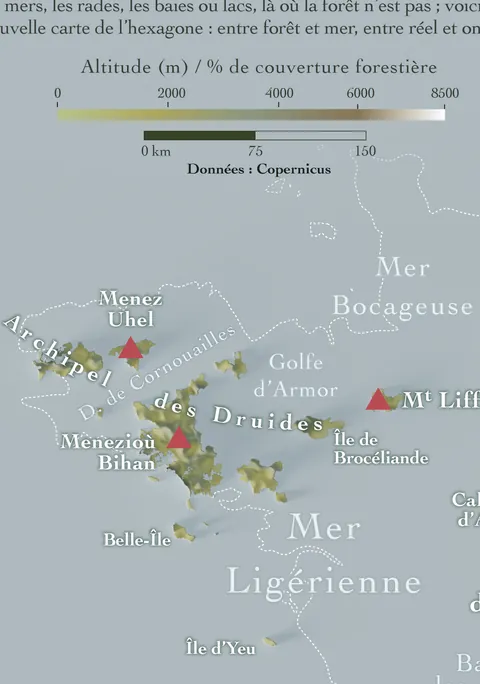 La France des Massifs Forestiers [OC]
